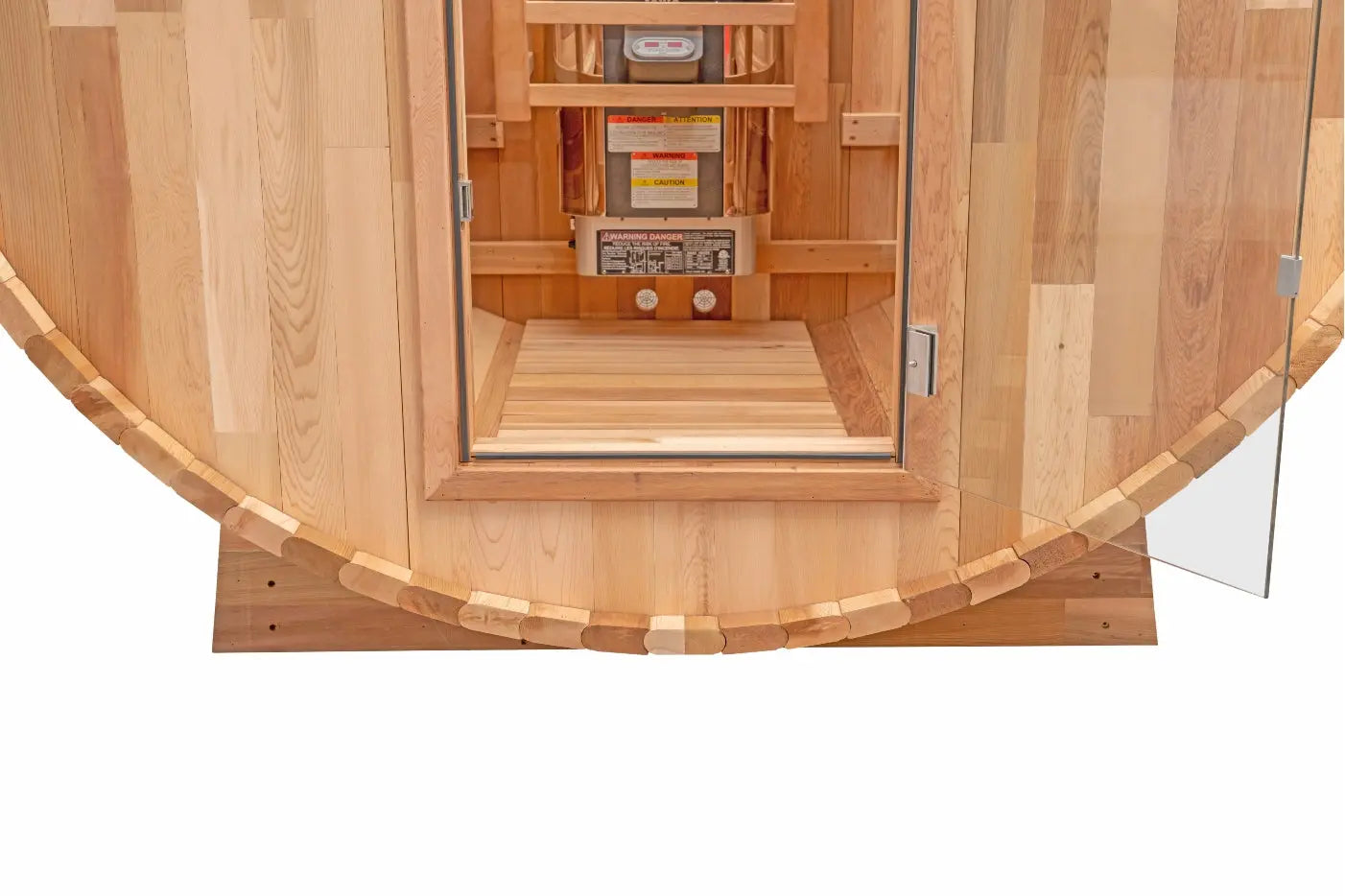 6 FT Classic Red Cedar Barrel Sauna - 4-6 Person Backcountry Recreation