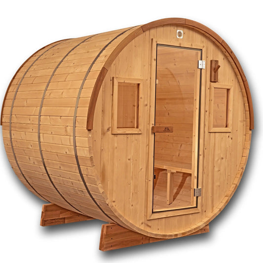 6 FT Classic Thermowood Barrel Sauna  - 4-6 Person # #seotitle## Backcountry Recreation