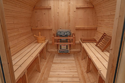 8 FT Classic Thermowood Barrel Sauna  - 6-8 Person # #seotitle## Backcountry Recreation