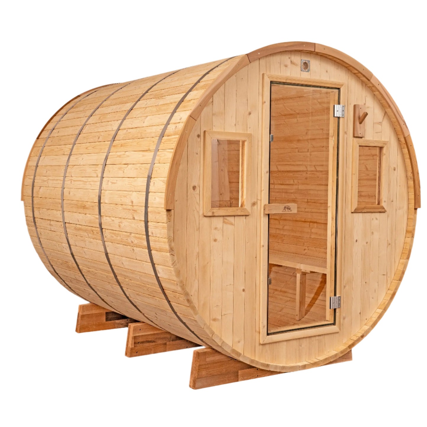 8 FT Classic Thermowood Barrel Sauna  - 6-8 Person # #seotitle## Backcountry Recreation