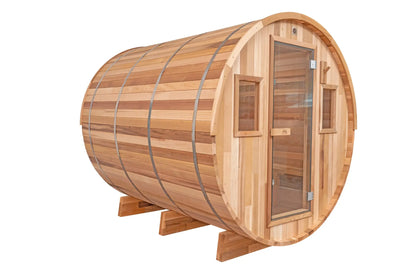 8 Ft Classic Cedar Scenic View Barrel Sauna - 6-8 Person # #seotitle## Backcountry Recreation