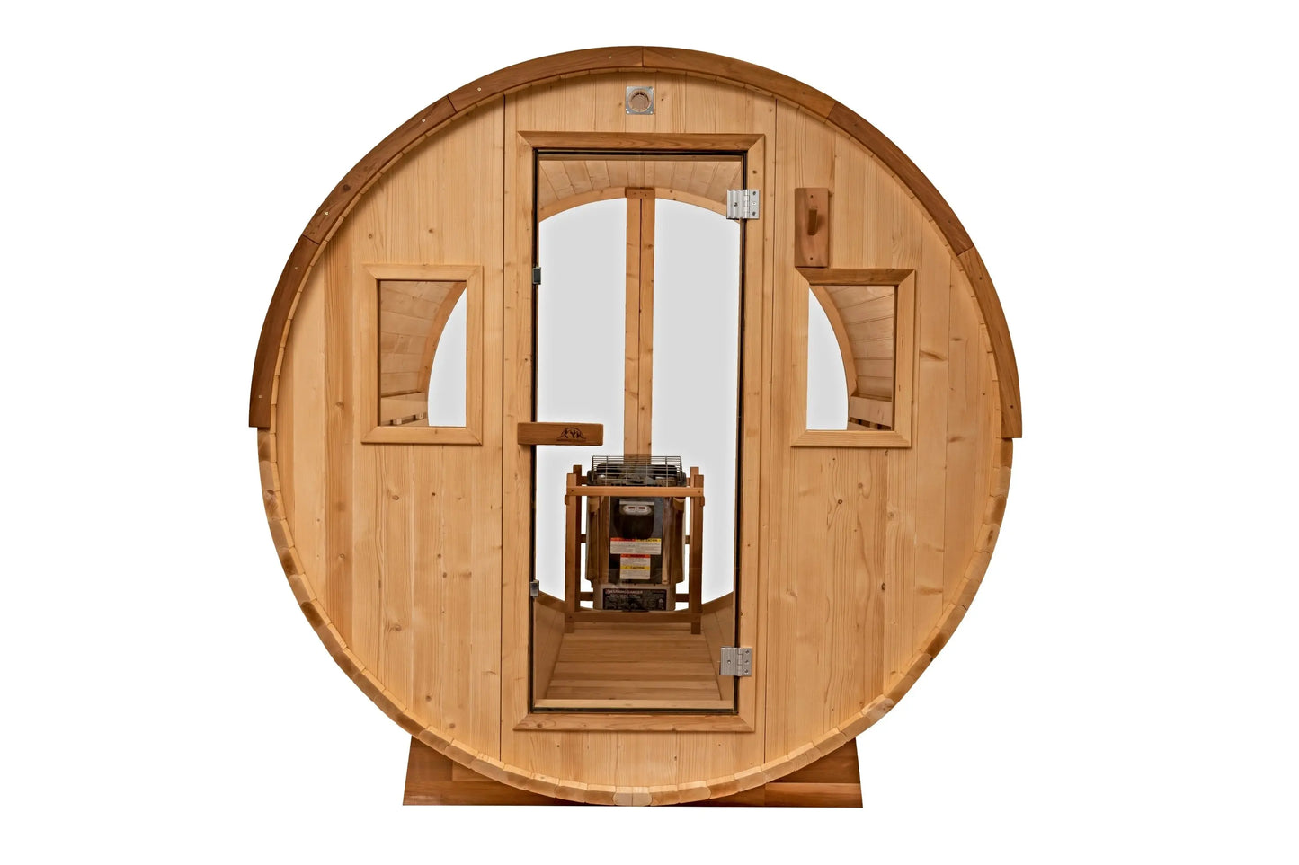 8 Ft Classic Thermowood Scenic View Barrel Sauna - 6-8 Person # #seotitle## Backcountry Recreation